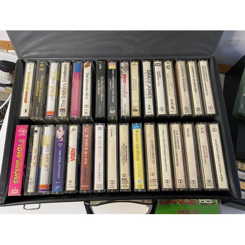 603 - Selection of cassette tapes from mixed genres.