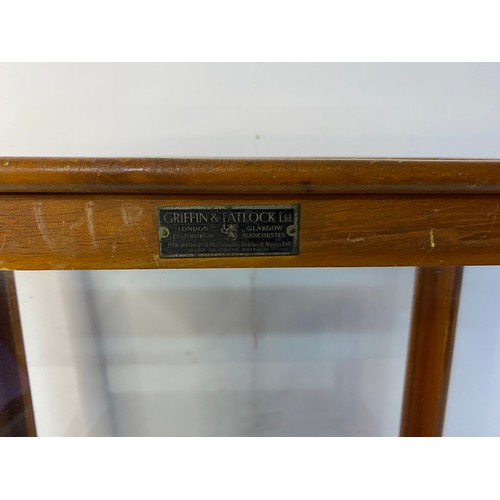 613 - Vintage Griffin and Tatlock display case. Originally for balance scales but could be used for any di... 