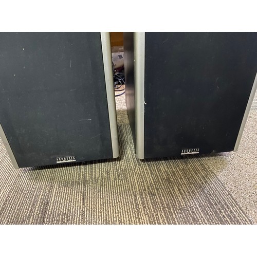 625 - Acoustic Solutions Powerforce 2000 floor standing speakers 88cms tall