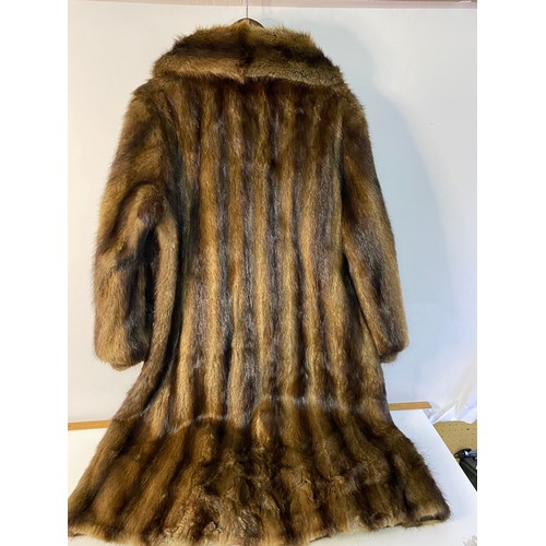 627 - Vintage long length mink fur coat from Continental Furs of Blackpool