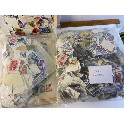 640 - Large selection of assorted stamps.