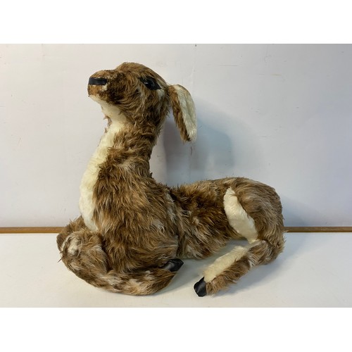 655 - Vintage Casa Roma plush deer pyjama case 39x49cms