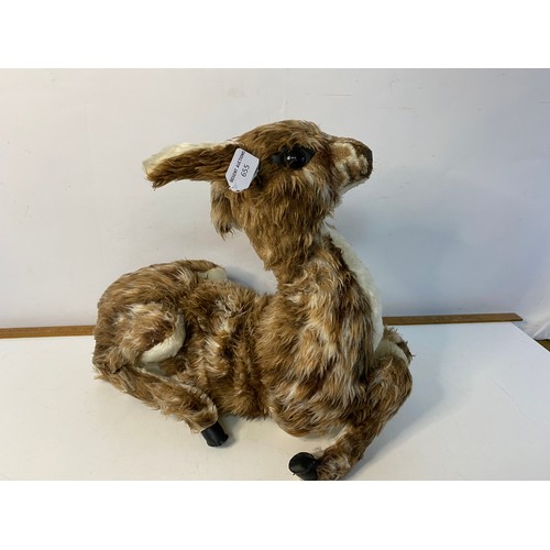 655 - Vintage Casa Roma plush deer pyjama case 39x49cms