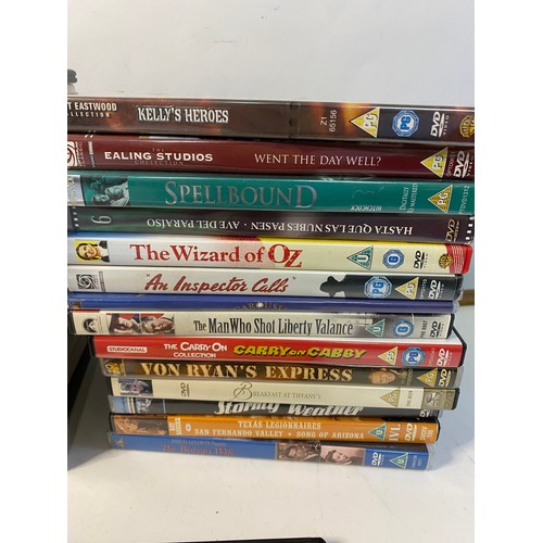 676 - Box of vintage and classic films on DVD