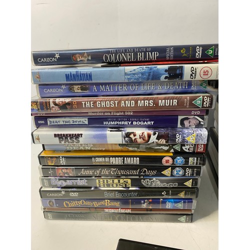 676 - Box of vintage and classic films on DVD