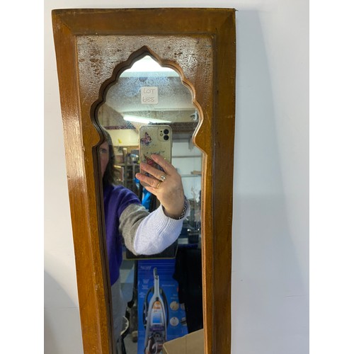 688 - 2 Vintage wood frame mirrors.