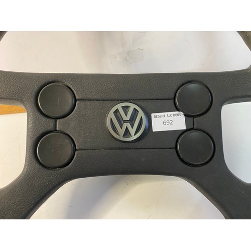 692 - Vintage Volkswagon steering wheel for MK1/MK2 Golf