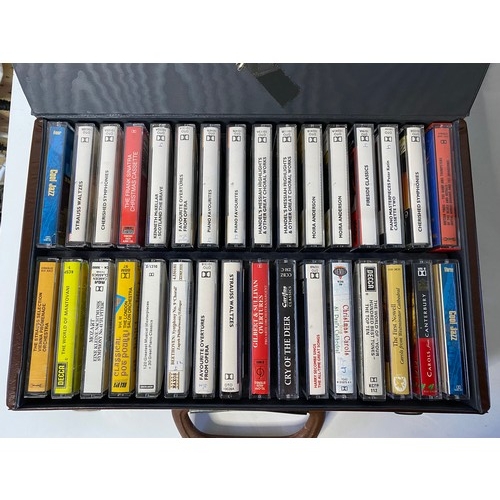 603 - Selection of cassette tapes from mixed genres.