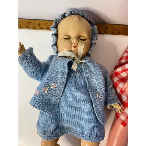 615 - Assortment of vintage dolls including Rosebud and others.