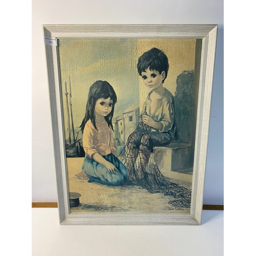 709 - 3 vintage 70s framed prints by Dallas Simpson, Van Cleef and Maio. Largest is 50x66cm