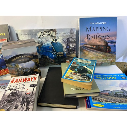 725 - Selection of railway related books and DVDs.