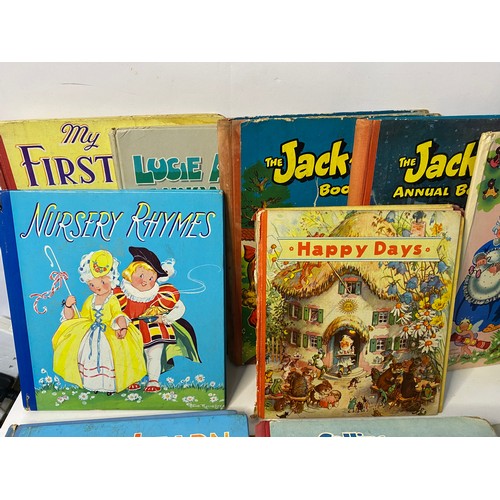 728 - Selection of vintage childrens books for young children including Lucie Atwell, Andy Pandy and Enid ... 