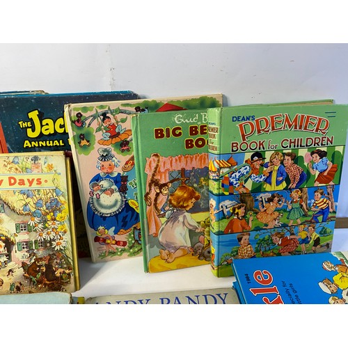 728 - Selection of vintage childrens books for young children including Lucie Atwell, Andy Pandy and Enid ... 