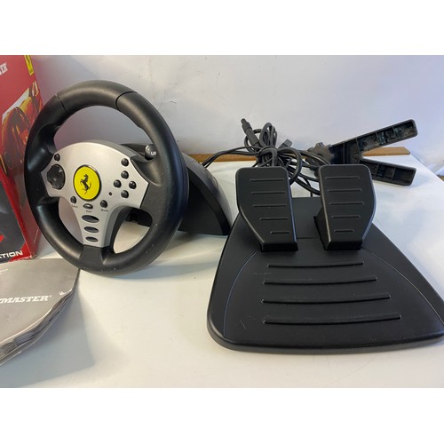 732 - Thrustmaster Ferrari Universal Challenge racing wheel for PS1/PS2, Xbox and Gamecube