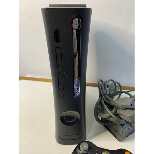 742 - Black Xbox 360 console tested and working