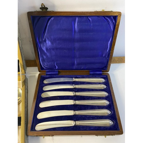 534 - Canteen of cutlery and box of butter knives