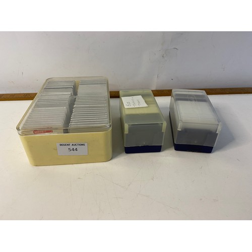 544 - 3 boxes of Bus, Tram and Train 35mm slides.