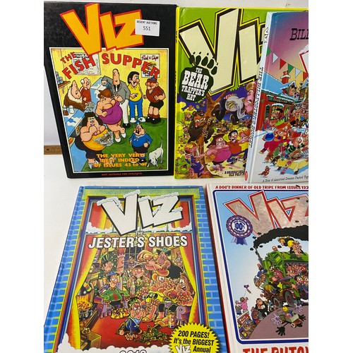 551 - Collection of Viz annuals.