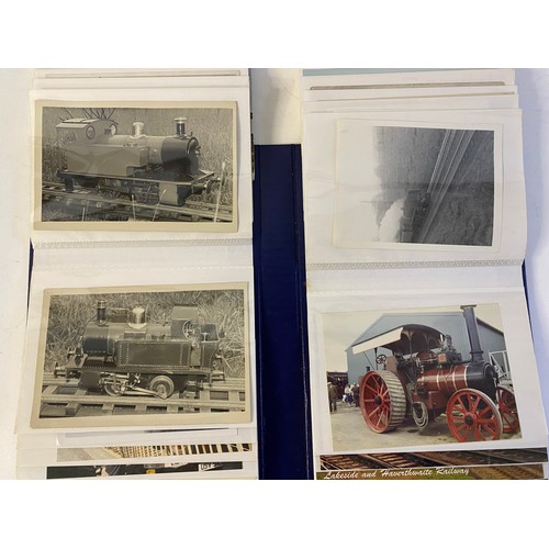 586 - Collection of rail, train and tram photos in albums and assorted ephemera