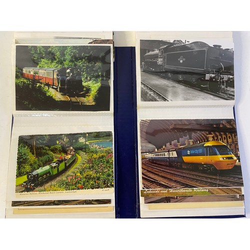 586 - Collection of rail, train and tram photos in albums and assorted ephemera