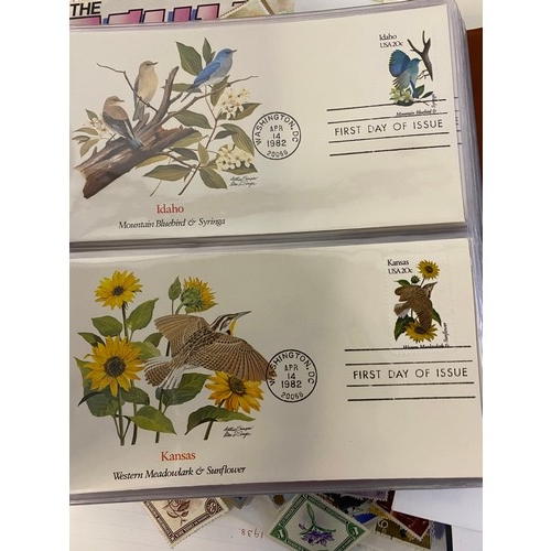 552 - Box of stamps, first day covers and postal history