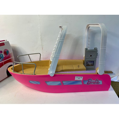 94 - Barbie camper van and boat