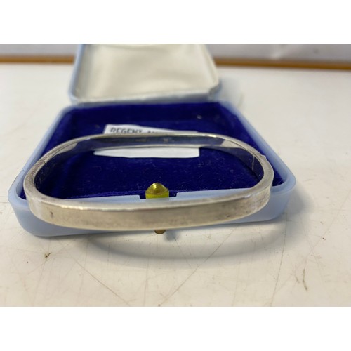 97 - Fully hallmarked sterling silver bangle