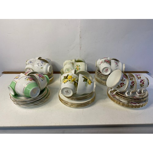 5 sets of 4 trios and 1 set of 3 trios all from various makers