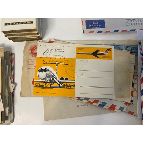 Collection of approximately 180 Worldwide postmarked envelopes and ...