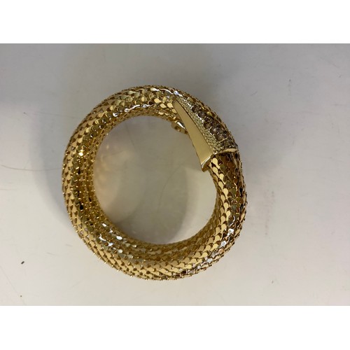 37 - Stunning gold coloured snake necklace and bracelet.