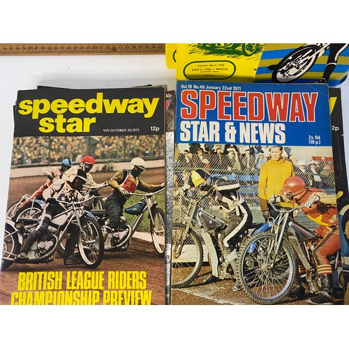 1 - Collection of vintage Speedway Star magazines