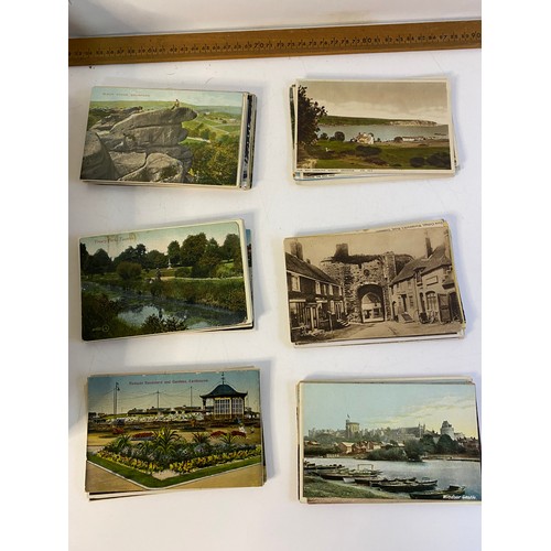 4 - Assortment of approximately 600 vintage postcards