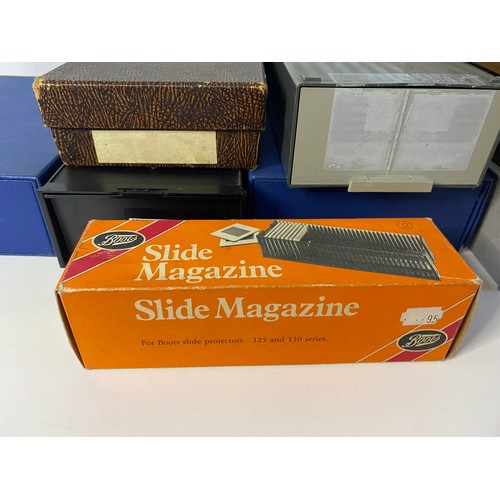 6 - Empty storage cases for 35mm slides