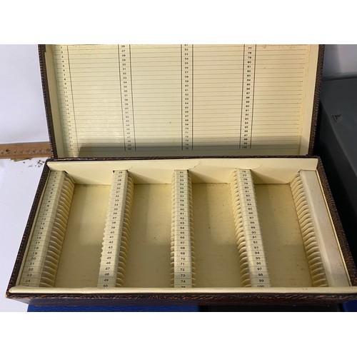 6 - Empty storage cases for 35mm slides