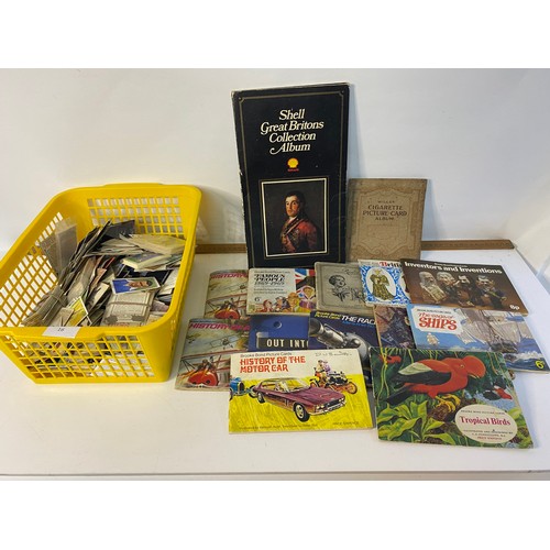 16 - Assortment of collectable tea cards and cigarette cards in albums and sets