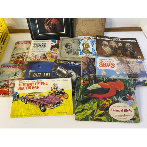 16 - Assortment of collectable tea cards and cigarette cards in albums and sets