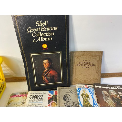 16 - Assortment of collectable tea cards and cigarette cards in albums and sets