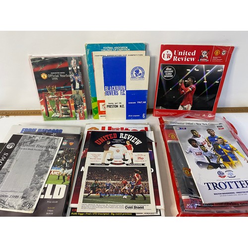 24 - Large selection of old football programmes