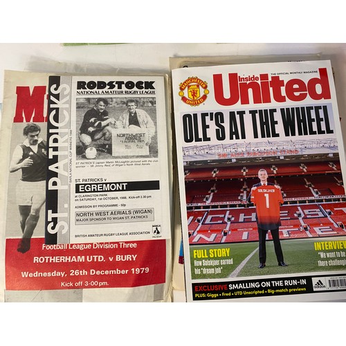 24 - Large selection of old football programmes