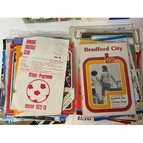 24 - Large selection of old football programmes