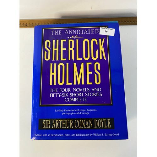 26 - The Annotated Sherlock Holmes Complete Works, contains 4 novels and 56 short stories