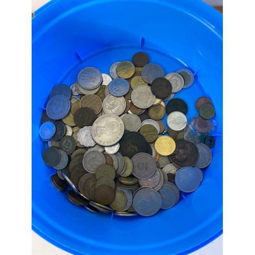 29 - Tub filled with old coins