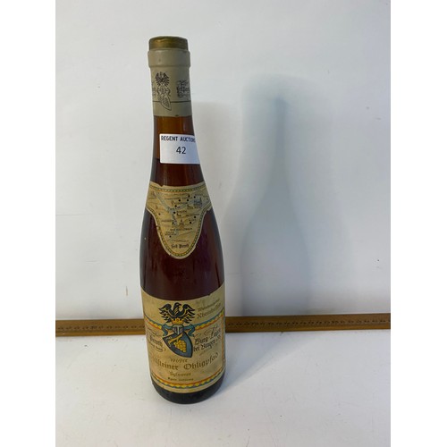 42 - 1969 bottle of Ferdinand Pieroth Wollsteiner Ohligpfad wine