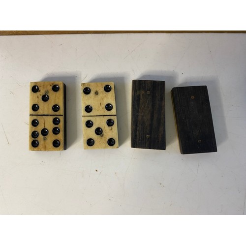 56 - Vintage bone set of double 9 dominoes