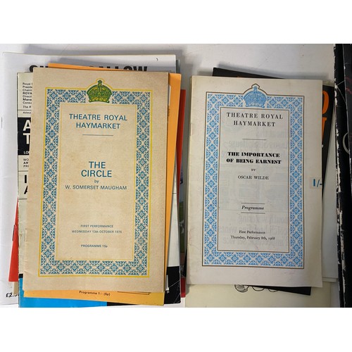 58 - Large selection of old theatre programmes