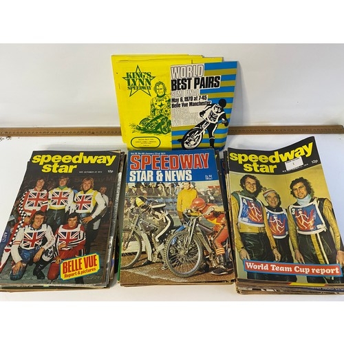 1 - Collection of vintage Speedway Star magazines