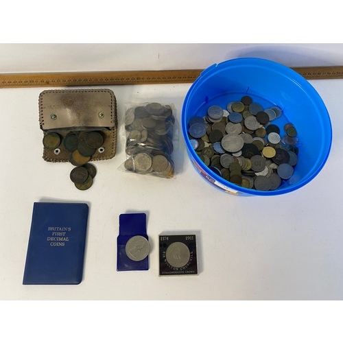 29 - Tub filled with old coins