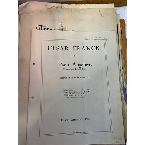 544 - Selection of sheet music