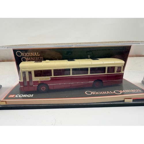 641 - Selection of 5 x Corgi limited edition Original Omninus Company models of buses 1:76 scale