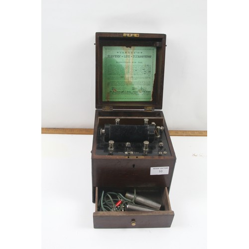 10 - Antique Varneys Electric Life Invigorator [electric shock box]